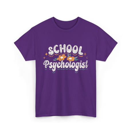 School Psychologist Psychology Professional T-Shirt - Purple