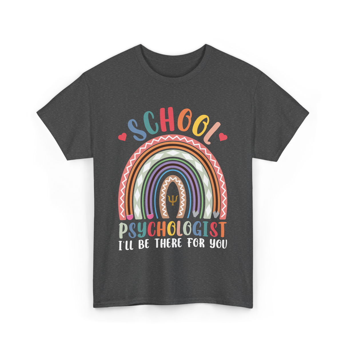 School Psychologist Psychology T-Shirt - Dark Heather