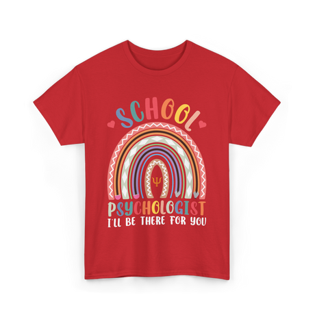 School Psychologist Psychology T-Shirt - Red