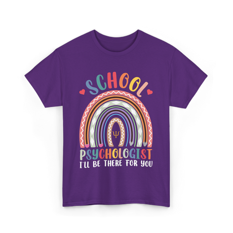 School Psychologist Psychology T-Shirt - Purple