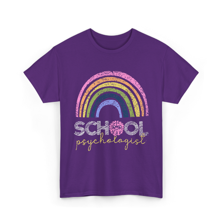 School Psychologist Psychology T-Shirt - Purple