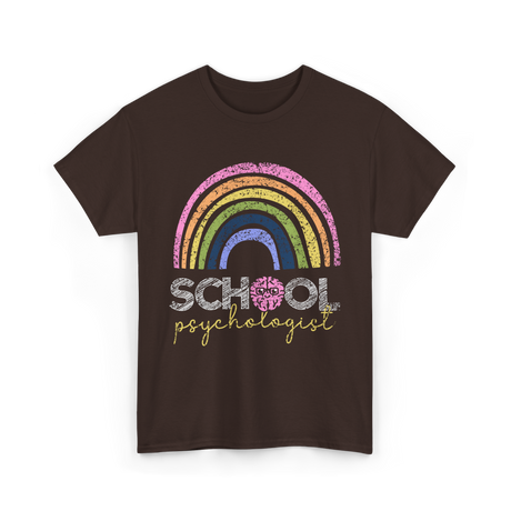 School Psychologist Psychology T-Shirt - Dark Chocolate