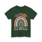 School Psychologist Psychology T-Shirt - Forest Green