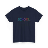 School School Worker Social Workers T-Shirt - Navy