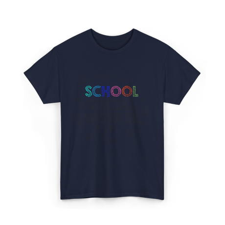 School School Worker Social Workers T-Shirt - Navy