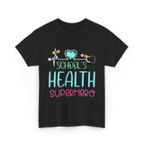 School's Health Superhero Health T-Shirt - Black