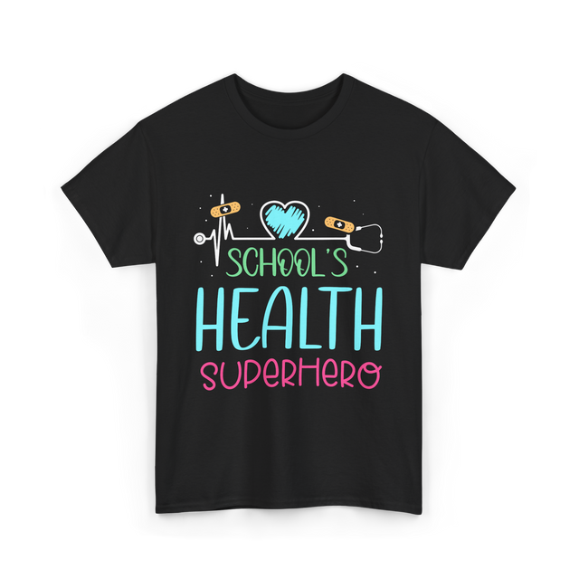 School's Health Superhero Health T-Shirt - Black