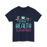 School's Health Superhero Health T-Shirt - Navy