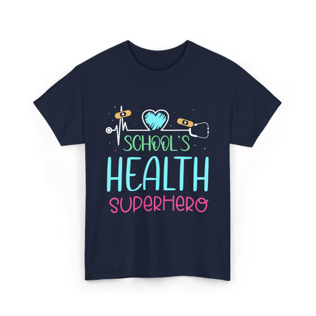 School's Health Superhero Health T-Shirt - Navy