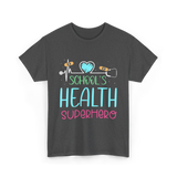 School's Health Superhero Health T-Shirt - Dark Heather