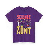 Science Aunt Science Educator T-Shirt - Purple