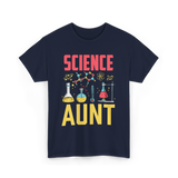 Science Aunt Science Educator T-Shirt - Navy