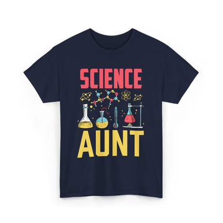 Science Aunt Science Educator T-Shirt - Navy