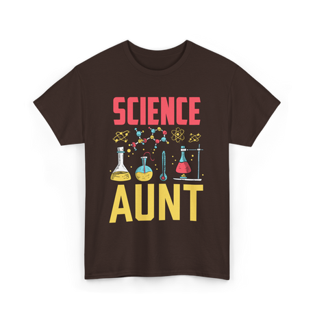 Science Aunt Science Educator T-Shirt - Dark Chocolate