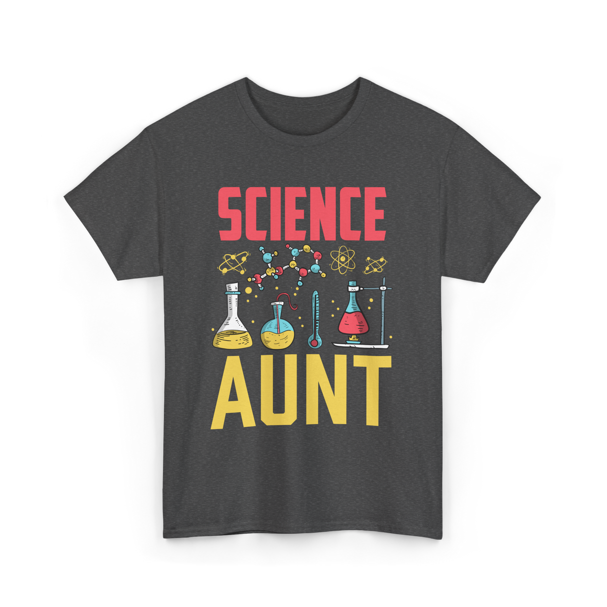 Science Aunt Science Educator T-Shirt - Dark Heather