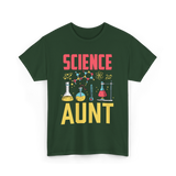 Science Aunt Science Educator T-Shirt - Forest Green