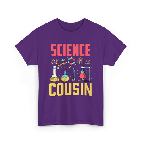 Science Cousin Scientist Researcher T-Shirt - Purple