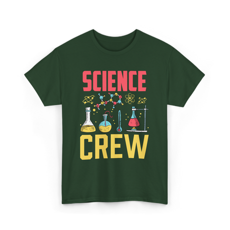 Science Crew Scientist Researcher T-Shirt - Forest Green