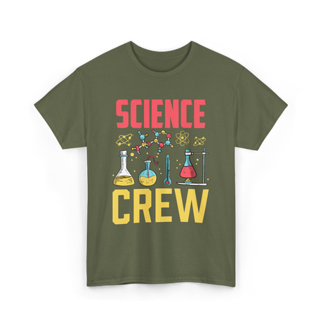 Science Crew Scientist Researcher T-Shirt - Military Green