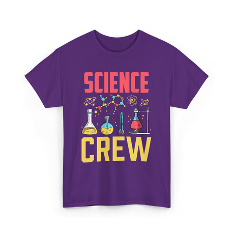 Science Crew Scientist Researcher T-Shirt - Purple