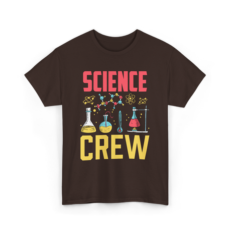 Science Crew Scientist Researcher T-Shirt - Dark Chocolate