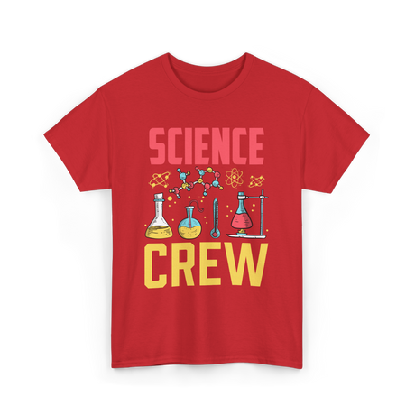 Science Crew Scientist Researcher T-Shirt - Red