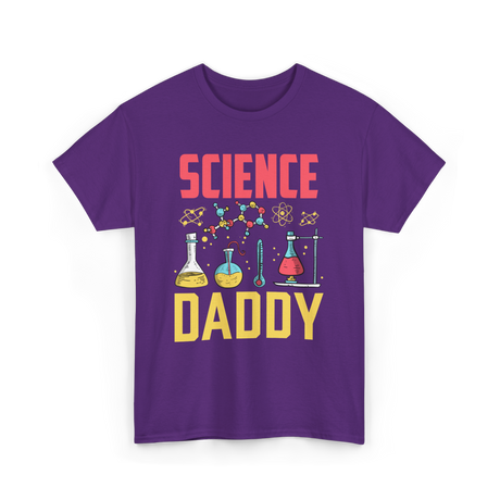 Science Daddy Dad Scientist T-Shirt - Purple