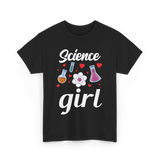 Science Girl STEM Scientist T-Shirt - Black