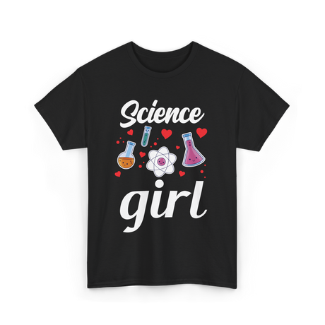 Science Girl STEM Scientist T-Shirt - Black