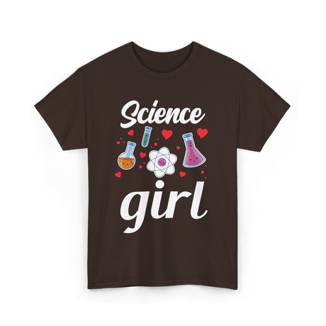 Science Girl STEM Scientist T-Shirt - Dark Chocolate