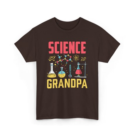 Science Grandpa Scientist T-Shirt - Dark Chocolate