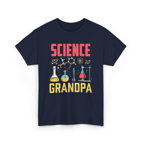 Science Grandpa Scientist T-Shirt - Navy