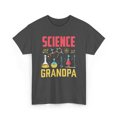 Science Grandpa Scientist T-Shirt - Dark Heather