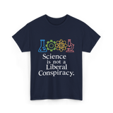 Science is Not a Conspiracy Science T-Shirt - Navy