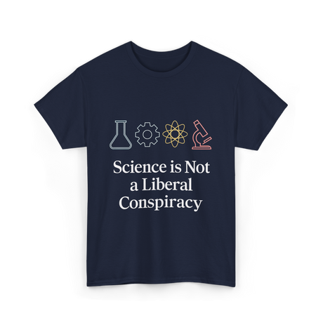 Science is Not Conspiracy Science T-Shirt - Navy