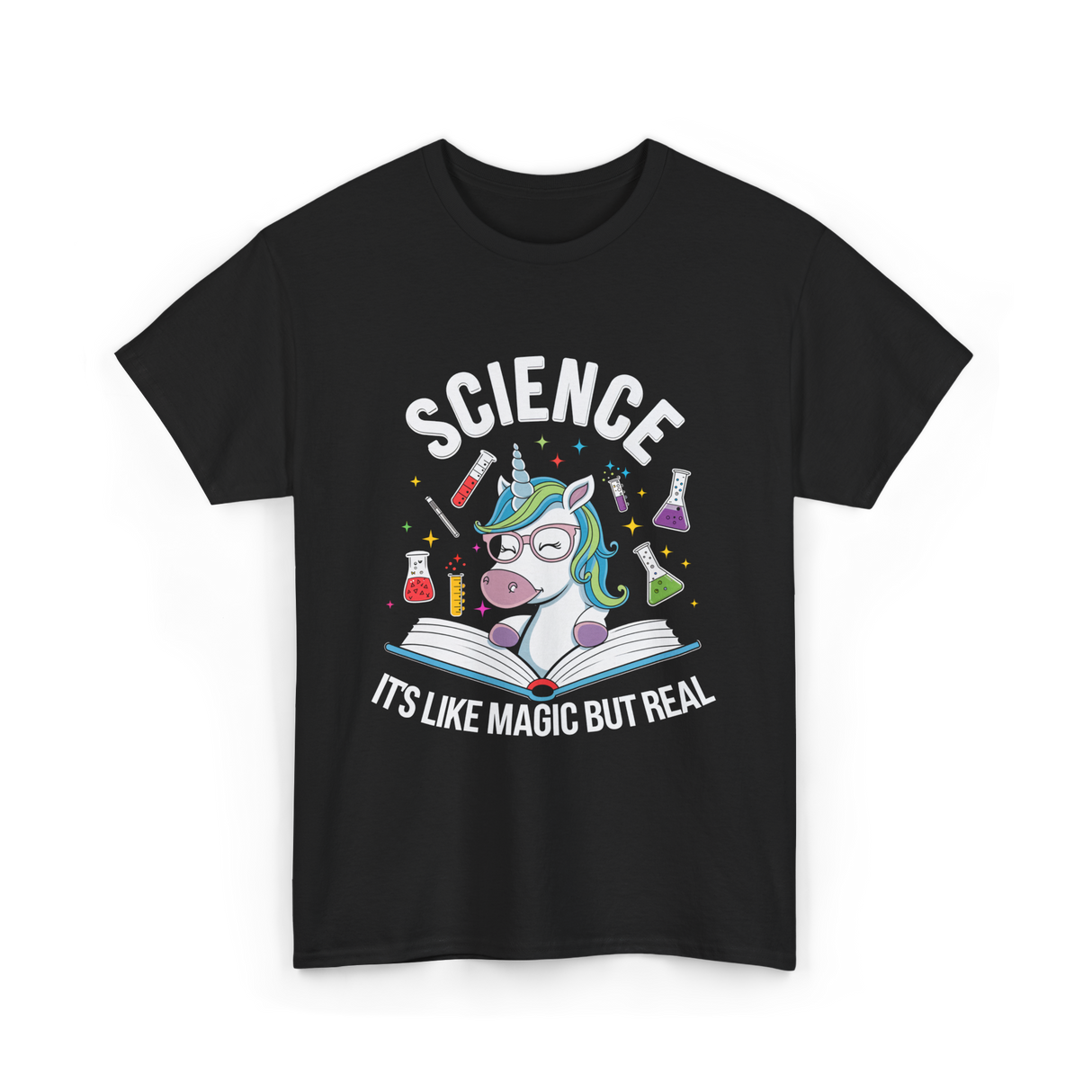 Science It's Like Magic Unicorn T-Shirt - Black