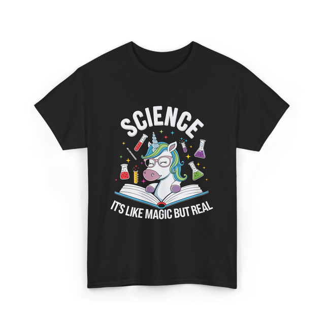 Science It's Like Magic Unicorn T-Shirt - Black