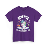 Science It's Like Magic Unicorn T-Shirt - Purple