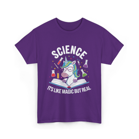 Science It's Like Magic Unicorn T-Shirt - Purple