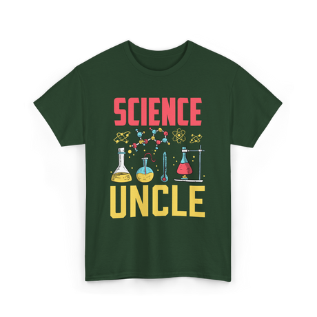 Science Uncle Science Researcher T-Shirt - Forest Green