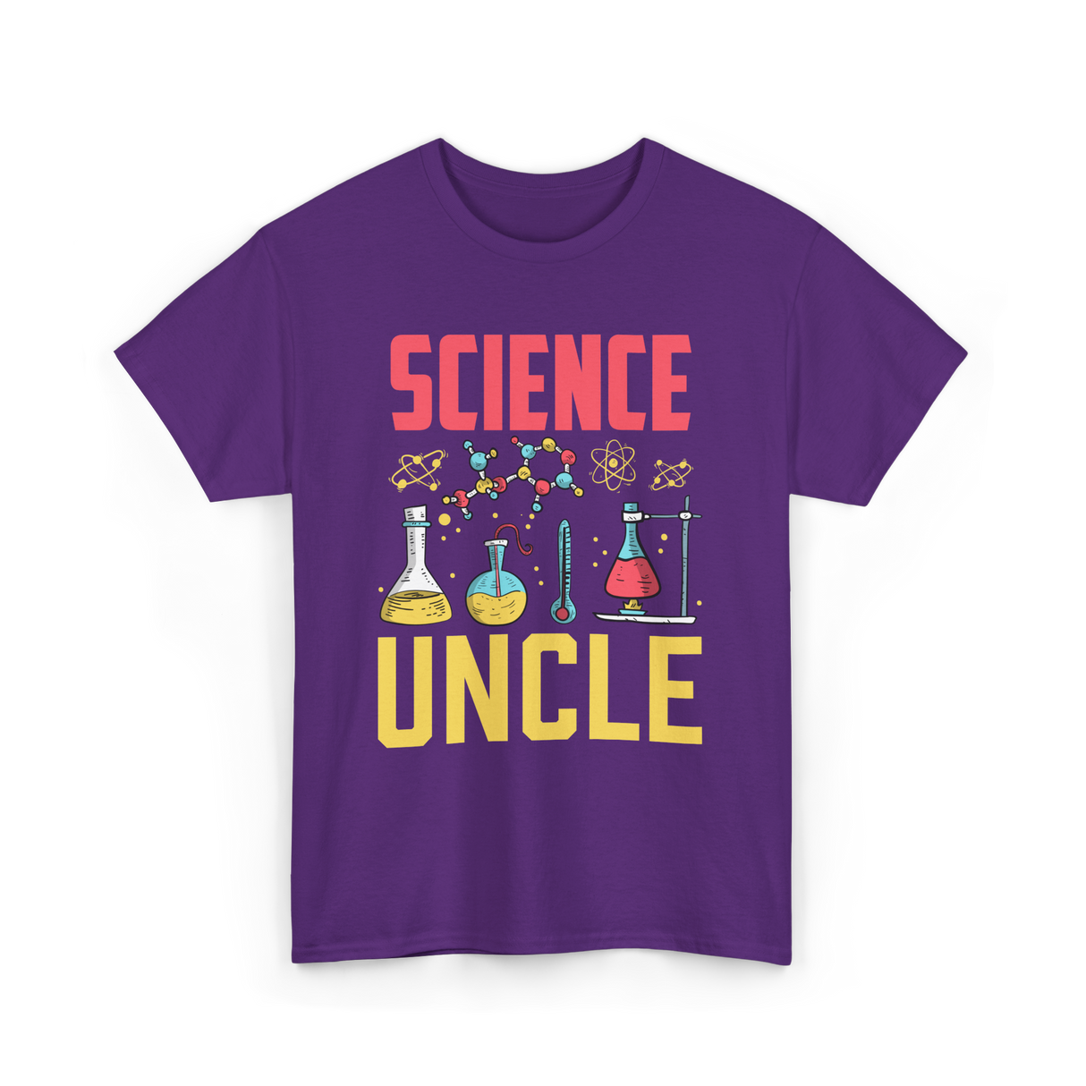 Science Uncle Science Researcher T-Shirt - Purple