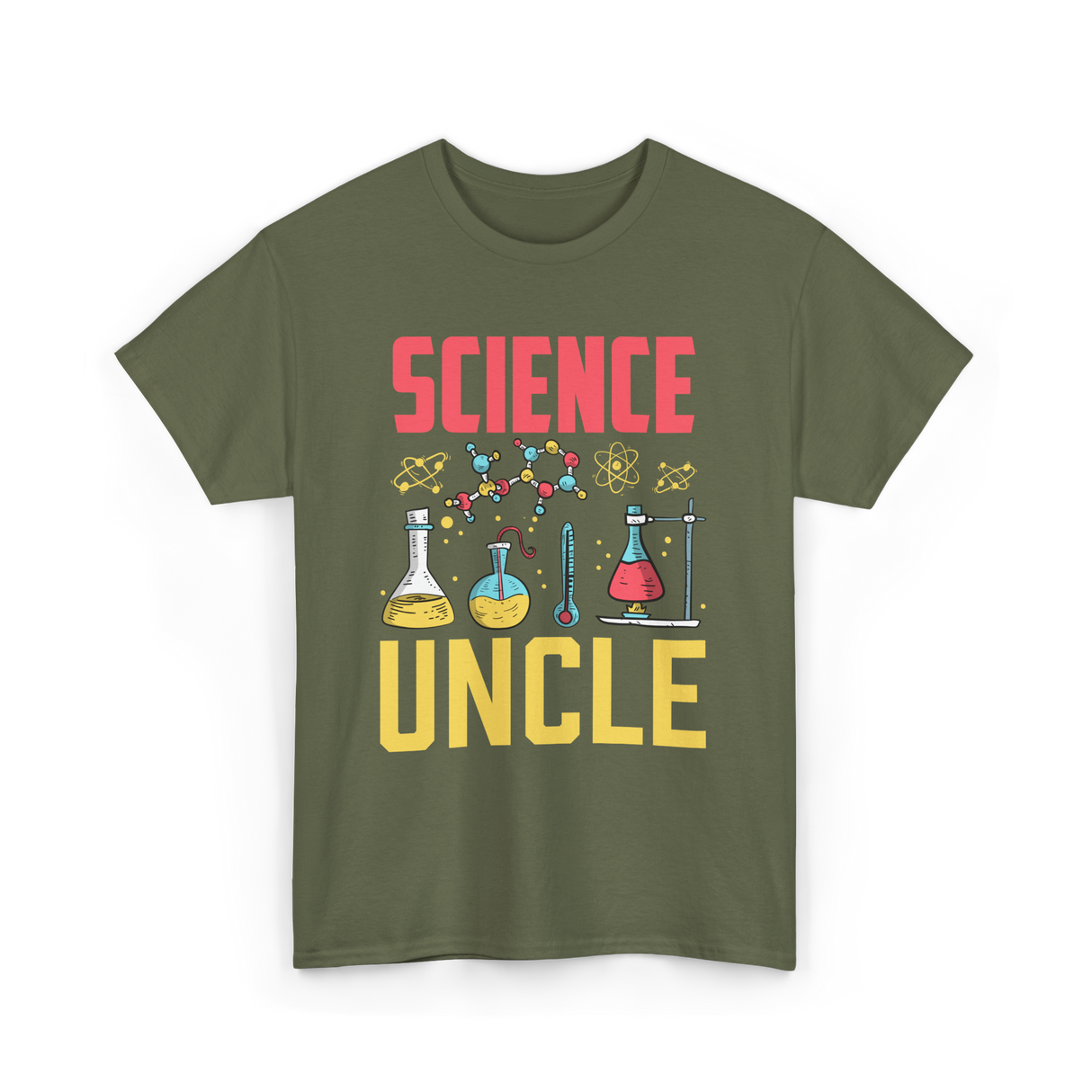 Science Uncle Science Researcher T-Shirt - Military Green