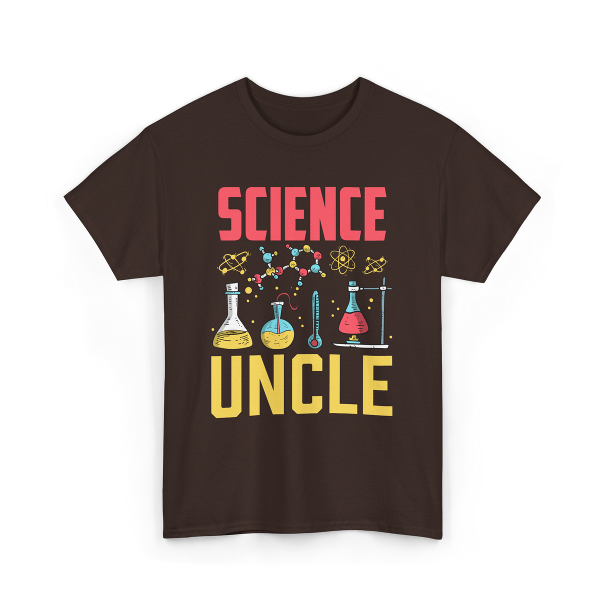 Science Uncle Science Researcher T-Shirt - Dark Chocolate