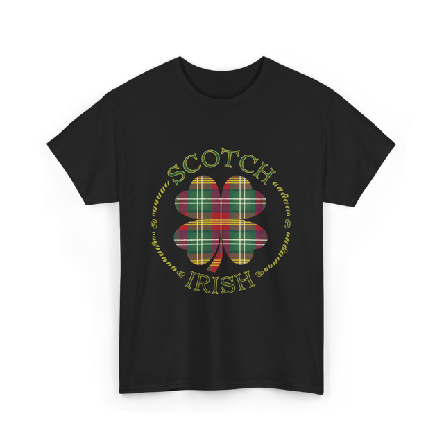 Scotch Irish Clover Scottish Pride T-Shirt - Black