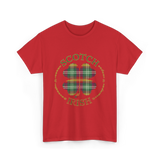 Scotch Irish Clover Scottish Pride T-Shirt - Red