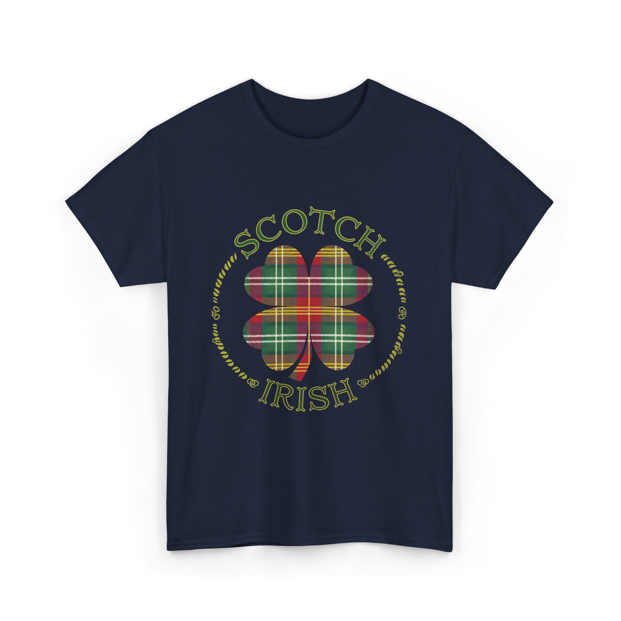 Scotch Irish Clover Scottish Pride T-Shirt - Navy