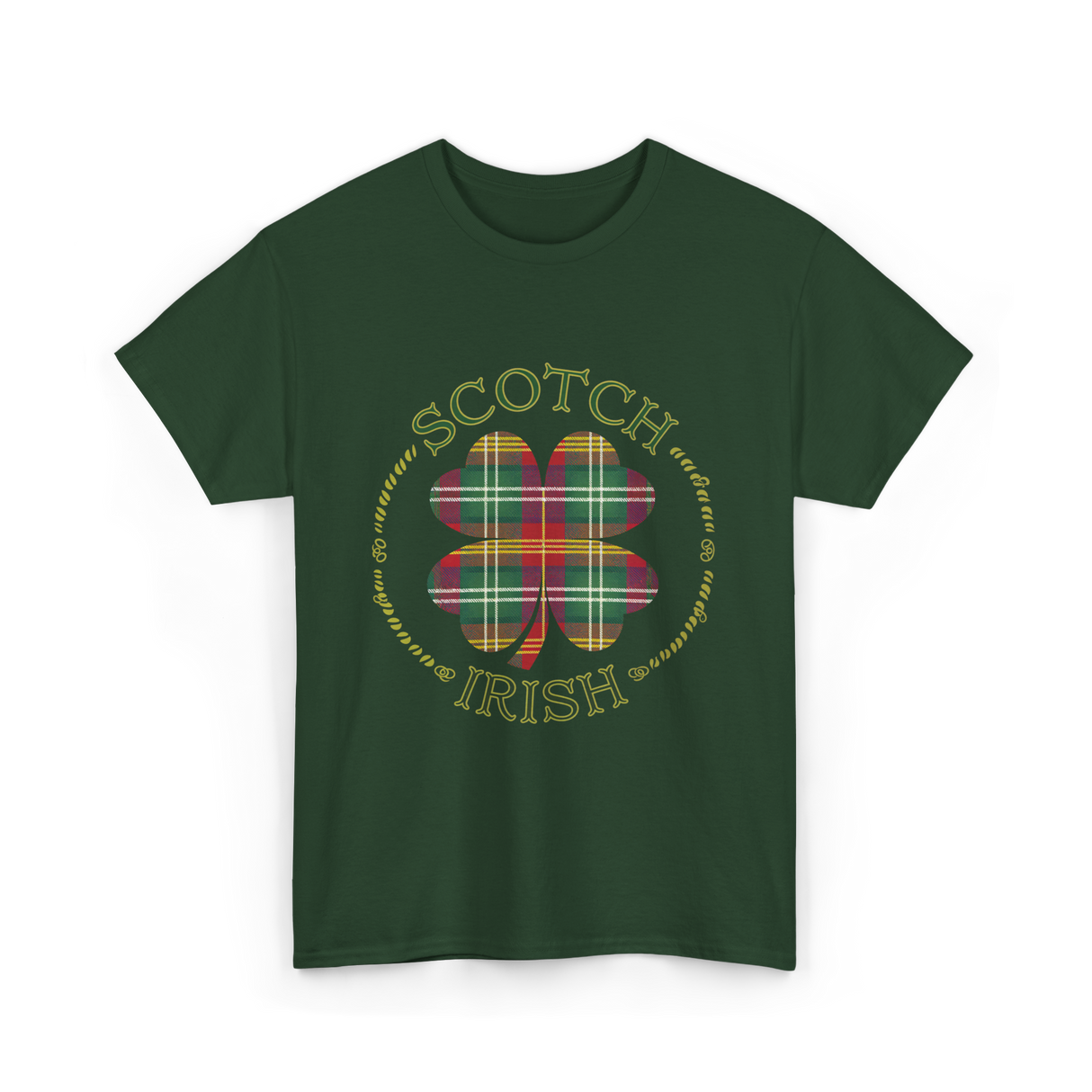 Scotch Irish Clover Scottish Pride T-Shirt - Forest Green