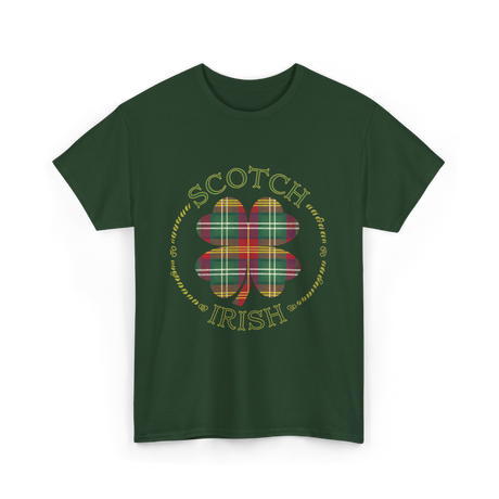 Scotch Irish Clover Scottish Pride T-Shirt - Forest Green