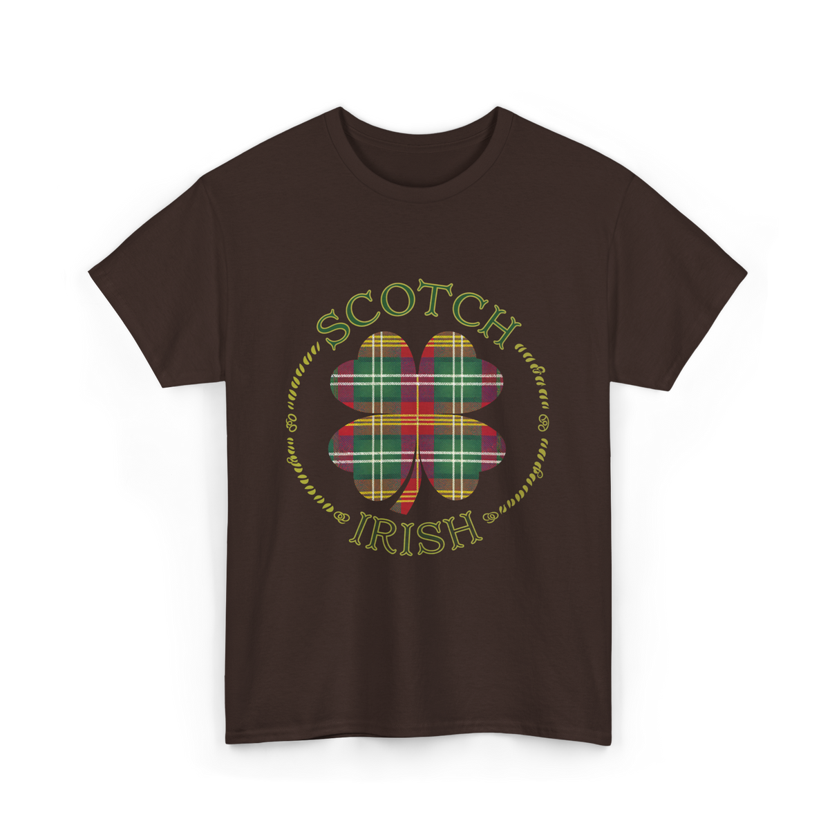 Scotch Irish Clover Scottish Pride T-Shirt - Dark Chocolate