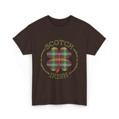 Scotch Irish Clover Scottish Pride T-Shirt - Dark Chocolate